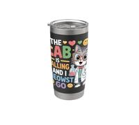 The Lab Is Calling And I Meowst Go Science Cat Nerd |- Bicchiere termico in acciaio inox doppia parete