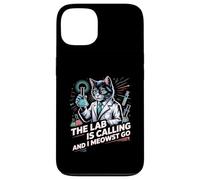 The Lab Is Calling And I Meowst Go Science Cat Nerd - Custodia per iPhone 13