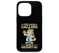 The Lab Is Calling And I Meowst Go Science Cat Nerd Custodia per iPhone 13 Pro