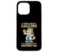 The Lab Is Calling And I Meowst Go Science Cat Nerd Custodia per iPhone 13 Pro Max