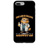 The Lab Is Calling And I Meowst Go Science Cat Nerd - Custodia per iPhone 7 Plus/8 Plus