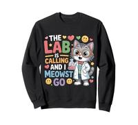 The Lab Is Calling And I Meowst Go Science Cat Nerd |- Felpa