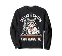 The Lab Is Calling And I Meowst Go Science Cat Nerd |||- Felpa