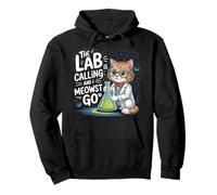 The Lab Is Calling And I Meowst Go Science Cat Nerd |- Felpa con Cappuccio
