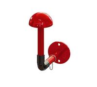 THE LAB Portacasco Moto Bracky Mono Modular da Parete Colore Rosso