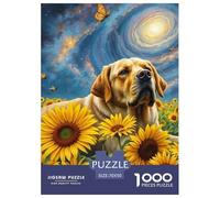 The Labrador Retriever Puzzle Di Cartone 1000 Pezzi Per Adulti Cute Pet Dog Relax PuzzleGiochi Decorazione Della Famiglia 70x50cm/1000pcs