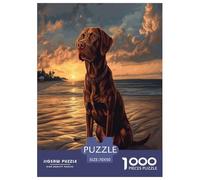 The Labrador Retriever Puzzle Impossible 1000Pcs Decorazione Per La Casa. Rilassamento E Intelligence Per Adulti E Bambini Da 12 Anni 70x50cm/1000pcs