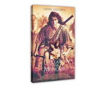 The Last Of The Mohicans Daniel Day-Lewis 1992 - Poster su tela, decorazione artistica da parete per soggiorno e camera da letto, con cornice, 20 x 30 cm