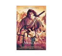 The Last Of The Mohicans Daniel Day-Lewis 1992 - Poster su tela, decorazione artistica da parete per soggiorno e camera da letto, senza cornice, 50 x 75 cm