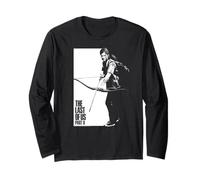 The Last of Us Ellie Bow Black And White Video Game Maglia a Manica
