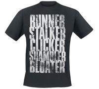 The Last Of Us Run Stalk Click Shamble Bloat Uomo T-Shirt Nero XXL 100% Cotone Regular