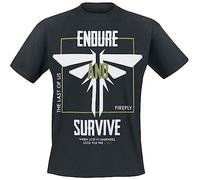 The Last Of Us Run Stalk Click Shamble Bloat Uomo T-Shirt Nero XXL 100% Cotone Regular