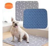 The Last Pee Pad per cani, lavabile, tappetino antiscivolo per il parto, a prova di perdite e odori, facile da pulire e riutilizzare per box, cassa, letto (colori 2 pezzi, A, L)