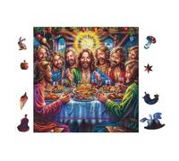The Last Supper Painting Puzzle 100 Pezzi Klimt Per Collezionisti Cartone Opaco Il Bacio Per Decorazione Camera Da Letto Con Cornice Inclusa Qualità Premium 28x28cm