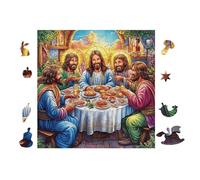 The Last Supper Painting Rompicapo 100 Pezzi Difficili 3D Cartone Rigido Resistente Tema Architettura Per Esperti Per Decorazione E Collezione Qualità Museale 28x28cm