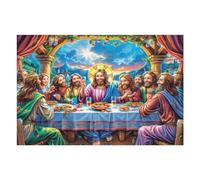 The Last Supper Puzzle 1000 Pezzi Per Regalo Di Pasqua Cartone Spesso Per Bambini Fantasy Pet Accompany Attività Educativa Per Tutta La Famiglia Con Confezione Regalo Qualità Garantita 1000 PCS