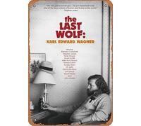 The Last Wolf: Karl Edward Wagner Film Film Film Poster Retro Metallo Metallo Metallo Wall Art Wall Art Metal Sign Targa in metallo per grotta, bar, club, 20,3 x 30,5 cm