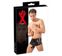 Boxer in lattice con sostegno per pene e testicoli (nero) - L/XL