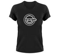 The Laughing Man Fan Logo Maglietta Donna Fanshirt Ghost In The Shell Hacker