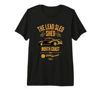 The Lead Sled Capannone North Coast Vintage Car Design Maglietta Premium