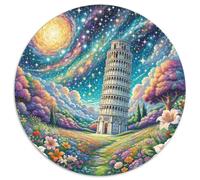 The Leaning Tower of Pisa 1000 Pezzi Di Rotonda Puzzle Classico Jigsaw Regali Difficile E Impossibile Per Famiglia 1000pcs (67.5x67.5cm)