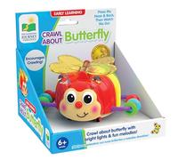 The Learning Journey Early Learning - Crawl About Butterfly Musical Crawling Aid - Giocattoli e regali per bambini e ragazze dai 6 mesi in su, multicolore