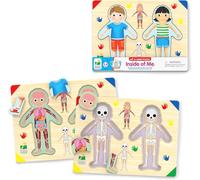 The Learning Journey: Lift & Learn Inside of Me - Puzzle a strati da 28 pezzi del corpo umano - Giocattolo educativo per l'apprendimento per bambini dai 3 anni in su