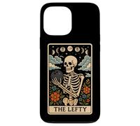The Lefty Bowling Bowler Scheletro Tarocchi Carta Witchy Moon Custodia per iPhone 13 Pro Max