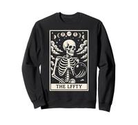 The Lefty Bowling Bowler Scheletro Tarocchi Carta Witchy Moon Felpa