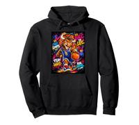 The Legend Basketball Player Graffiti Graphic Art Felpa con Cappuccio