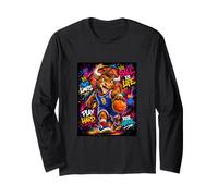 The Legend Basketball Player Graffiti Graphic Art Maglia a Manica