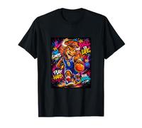 The Legend Basketball Player Graffiti Graphic Art Maglietta