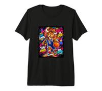 The Legend Basketball Player Graffiti Graphic Art Maglietta Premium