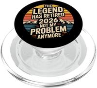 The Legend Has Retired 2026 Citazione divertente per la pensione PopSockets PopGrip per MagSafe