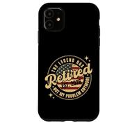 The Legend Has Retired 2026 Not My Problem Anymore Bandiera degli Stati Uniti Custodia per iPhone 11