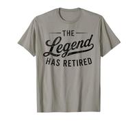 The Legend Has Retired Funny Retire Plan Uomini Donne Vintage Maglietta