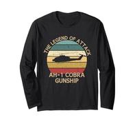 The Legend Of Attack AH-1 Cobra Gunship Elicottero Aviatore Maglia a Manica