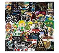 The Legend of Zelda Adesivi per computer portatile (50 PCS), regalo per bambini, adolescenti, adulti, ragazzi, fantastici adesivi in vinile impermeabili per scrapbooking, skateboard, auto, bagagli