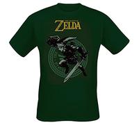 The Legend of Zelda Link Uomo T-Shirt Verde S 100% Cotone Regular