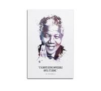 The Legendary Nelson Mandela Quote Poster da parete, decorazione, dipinto, arte, camera da letto, soggiorno, ufficio, dipinto, moderna decorazione per la casa, arte da parete, stampa 40 x 60 cm