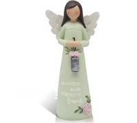 The Leonardo Collection Angelo verde per la festa della mamma, amore e affetto, per casa e ufficio, decorazione per la casa, regalo per donne e uomini, bello per interni ed esterni, decorazione per