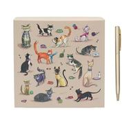 The Leonardo Collection Finola - Blocco note con penna con gatti e cani