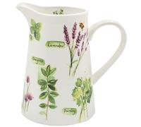 The Leonardo Collection Jennifer Rose Gallery - Brocca per erbe aromatiche, per casa e ufficio, elegante brocca per crema e latte per uso multiplo in cucina, ideale per crema, sugo e decorazioni per