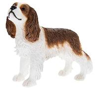 The Leonardo Collection Leonardo Dog Studies CAVALIER KING CHARLES Blenheim Marrone Tan & Bianco, Resina, H10 cm