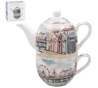 The Leonardo Collection LP95974 Sandy Bay Tea for One, Ceramica