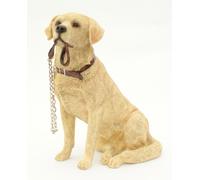 The Leonardo Collection, ornamento a forma di cane seduto GOLDEN LABRADOR della gamma Walkies da collezione