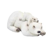 The Leonardo Collection Orso polare Naptime, statuetta per casa e ufficio, decorazione per la casa, regalo per donne e uomini, bella statuetta per interni ed esterni, decorazione per soggiorno