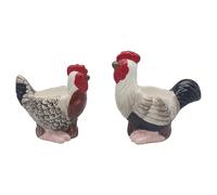 The Leonardo Collection Portauovo a forma di galletto e gallina, per cucina e casa, ideale per riporre le uova, resistente e per l'uso quotidiano, accessorio da cucina elegante come portauovo