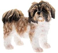 The Leonardo Collection Shih Tzu Cane Ornamento, Marrone & Bianco, 10x8x5cm,