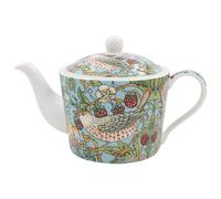 The Leonardo Collection Teiera William Morris Strawberry Thief, 600 ml, per casa e cucina, teiera decorativa per donne e uomini, teiera in porcellana fine resistente per uso quotidiano